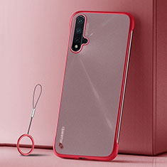 Ultra-thin Transparent Matte Finish Case U02 for Huawei Nova 5 Pro Red