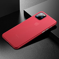 Ultra-thin Transparent Matte Finish Case U04 for Apple iPhone 11 Pro Max Red