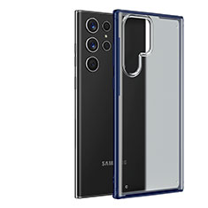 Ultra-thin Transparent Matte Finish Case U04 for Samsung Galaxy S21 Ultra 5G Blue
