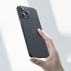 Ultra-thin Transparent Matte Finish Case U06 for Apple iPhone 15 Pro Max Black