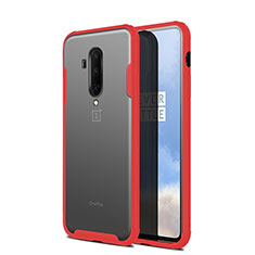 Ultra-thin Transparent Matte Finish Cover Case for OnePlus 7T Pro 5G Red