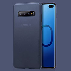 Ultra-thin Transparent Matte Finish Cover Case for Samsung Galaxy S10 Plus Blue