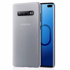 Ultra-thin Transparent Matte Finish Cover Case for Samsung Galaxy S10 Plus White