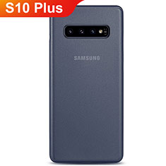 Ultra-thin Transparent Matte Finish Cover Case P01 for Samsung Galaxy S10 Plus Blue