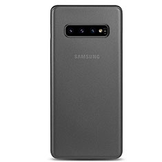 Ultra-thin Transparent Matte Finish Cover Case P01 for Samsung Galaxy S10 Plus Gray