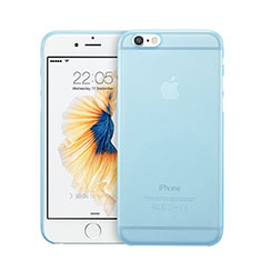 Ultra-thin Transparent Matte Finish Cover for Apple iPhone 6 Sky Blue