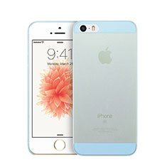 Ultra-thin Transparent Matte Finish Cover for Apple iPhone SE Blue