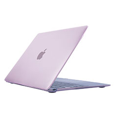 Ultra-thin Transparent Plastic Case for Apple MacBook 12 inch Pink