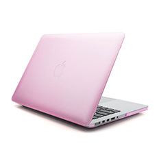 Ultra-thin Transparent Plastic Case for Apple MacBook Pro 13 inch Pink