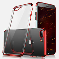 Ultra-thin Transparent TPU Soft Case A07 for Apple iPhone 7 Plus Red