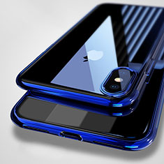 Ultra-thin Transparent TPU Soft Case C01 for Apple iPhone X Blue