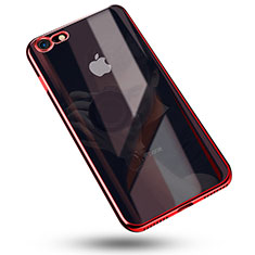 Ultra-thin Transparent TPU Soft Case C02 for Apple iPhone 7 Red