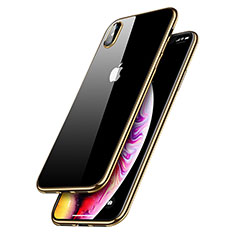 Ultra-thin Transparent TPU Soft Case C12 for Apple iPhone Xs Gold