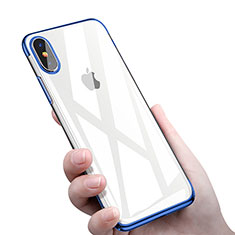 Ultra-thin Transparent TPU Soft Case C16 for Apple iPhone Xs Max Blue