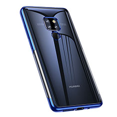 Ultra-thin Transparent TPU Soft Case Cover A02 for Huawei Mate 20 Blue