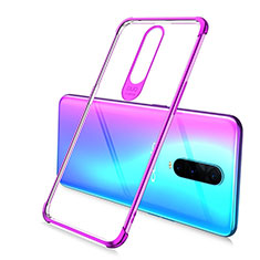 Ultra-thin Transparent TPU Soft Case Cover A02 for Oppo RX17 Pro Purple