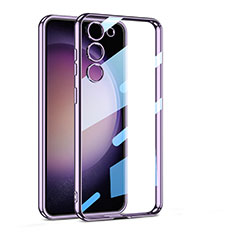 Ultra-thin Transparent TPU Soft Case Cover AC1 for Samsung Galaxy S21 Plus 5G Purple