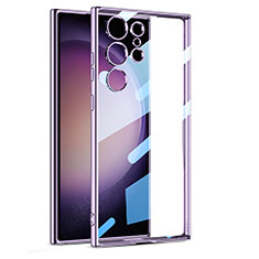 Ultra-thin Transparent TPU Soft Case Cover AC1 for Samsung Galaxy S23 Ultra 5G Purple