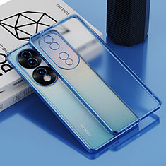 Ultra-thin Transparent TPU Soft Case Cover AN1 for Huawei Honor 70 Pro 5G Blue