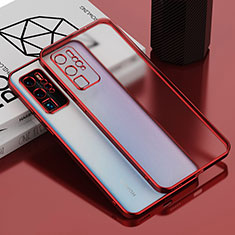 Ultra-thin Transparent TPU Soft Case Cover AN1 for Huawei P40 Pro Red