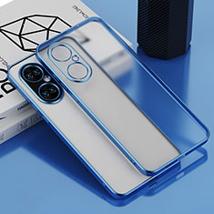 Ultra-thin Transparent TPU Soft Case Cover AN1 for Huawei P50 Blue