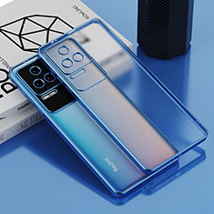 Ultra-thin Transparent TPU Soft Case Cover AN1 for Xiaomi Poco F4 5G Blue