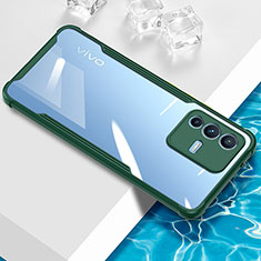 Ultra-thin Transparent TPU Soft Case Cover BH1 for Vivo V23 Pro 5G Green