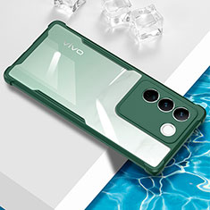 Ultra-thin Transparent TPU Soft Case Cover BH1 for Vivo V27 5G Green