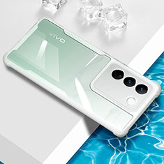 Ultra-thin Transparent TPU Soft Case Cover BH1 for Vivo V27 5G White
