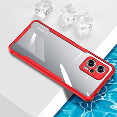 Ultra-thin Transparent TPU Soft Case Cover BH1 for Xiaomi Redmi Note 11T Pro 5G Red