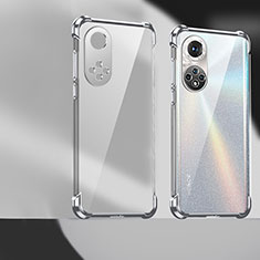 Ultra-thin Transparent TPU Soft Case Cover D01 for Huawei Honor 50 5G Silver