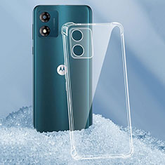 Ultra-thin Transparent TPU Soft Case Cover for Motorola Moto E13 Clear