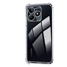 Ultra-thin Transparent TPU Soft Case Cover for Realme C53 India Clear