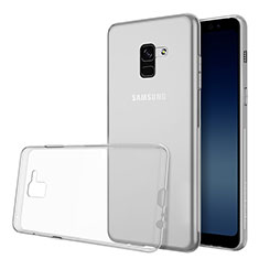 Ultra-thin Transparent TPU Soft Case Cover for Samsung Galaxy A8 (2018) Duos A530F Clear