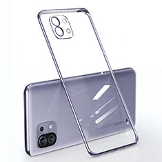 Ultra-thin Transparent TPU Soft Case Cover for Xiaomi Mi 11 5G Purple