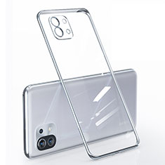 Ultra-thin Transparent TPU Soft Case Cover for Xiaomi Mi 11 Lite 4G Silver