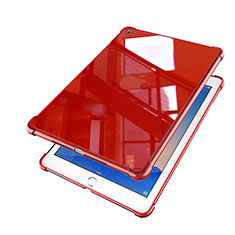 Ultra-thin Transparent TPU Soft Case Cover H01 for Apple iPad Air 2 Red