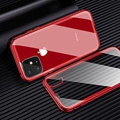 Ultra-thin Transparent TPU Soft Case Cover H01 for Apple iPhone 11 Red