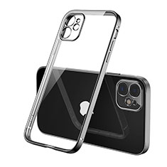 Ultra-thin Transparent TPU Soft Case Cover H01 for Apple iPhone 12 Mini Black