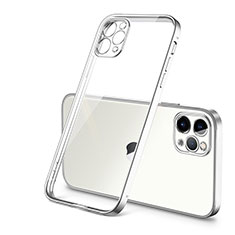 Ultra-thin Transparent TPU Soft Case Cover H01 for Apple iPhone 12 Pro Max Silver