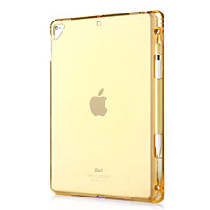 Ultra-thin Transparent TPU Soft Case Cover H01 for Apple New iPad 9.7 (2017) Gold