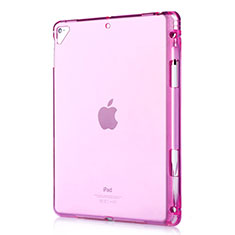 Ultra-thin Transparent TPU Soft Case Cover H01 for Apple New iPad 9.7 (2018) Red