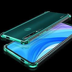 Ultra-thin Transparent TPU Soft Case Cover H01 for Huawei Enjoy 10 Plus Green
