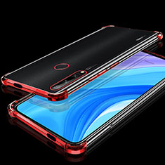 Ultra-thin Transparent TPU Soft Case Cover H01 for Huawei Enjoy 10 Plus Red
