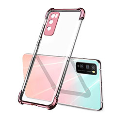 Ultra-thin Transparent TPU Soft Case Cover H01 for Huawei Enjoy 20 Pro 5G Rose Gold