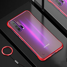 Ultra-thin Transparent TPU Soft Case Cover H01 for Huawei Honor 20 Pro Red