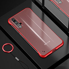 Ultra-thin Transparent TPU Soft Case Cover H01 for Huawei Honor 20 Red