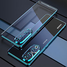 Ultra-thin Transparent TPU Soft Case Cover H01 for Huawei Honor 90 5G Blue