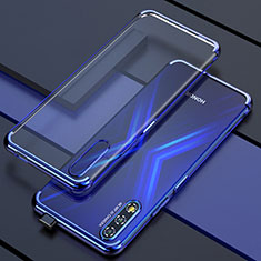 Ultra-thin Transparent TPU Soft Case Cover H01 for Huawei Honor 9X Blue