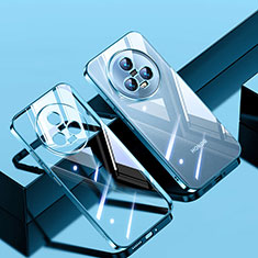 Ultra-thin Transparent TPU Soft Case Cover H01 for Huawei Honor Magic5 5G Blue